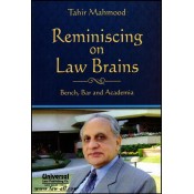 Universal's Reminiscing on Law Brains - Bench, Bar and Academia by Dr. Tahir Mahmood